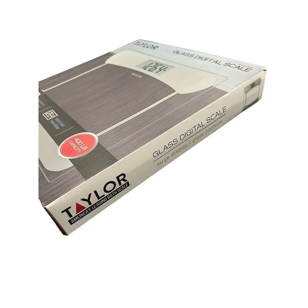 Taylor Digital Body Scale Large Tempered Glass 400 lb
